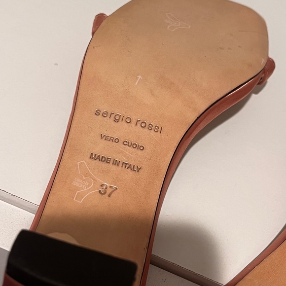 Sergio Rossi SR1 Pink Satin Sandals with Crystal Stones NWT - Picture 11 of 12